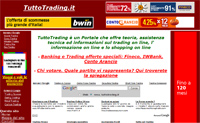 Homepage - TuttoTrading:   teoria, assistenza ed informazioni su trading,  trading on line e shopping